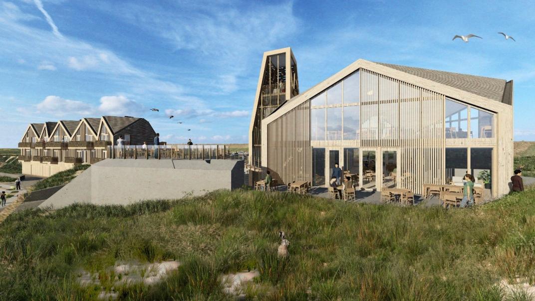 impressie van het te bouwen Experience Center Petten