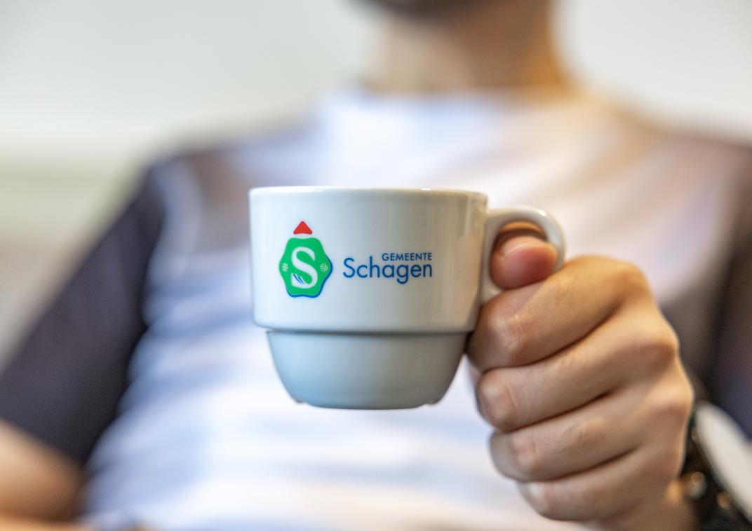 kopje koffie in Schagen mok