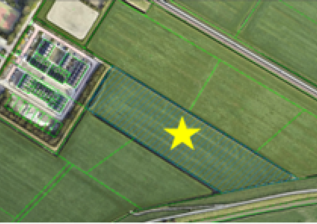 1 Perceel grasland achter de Zwanenbloem in Schagerbrug