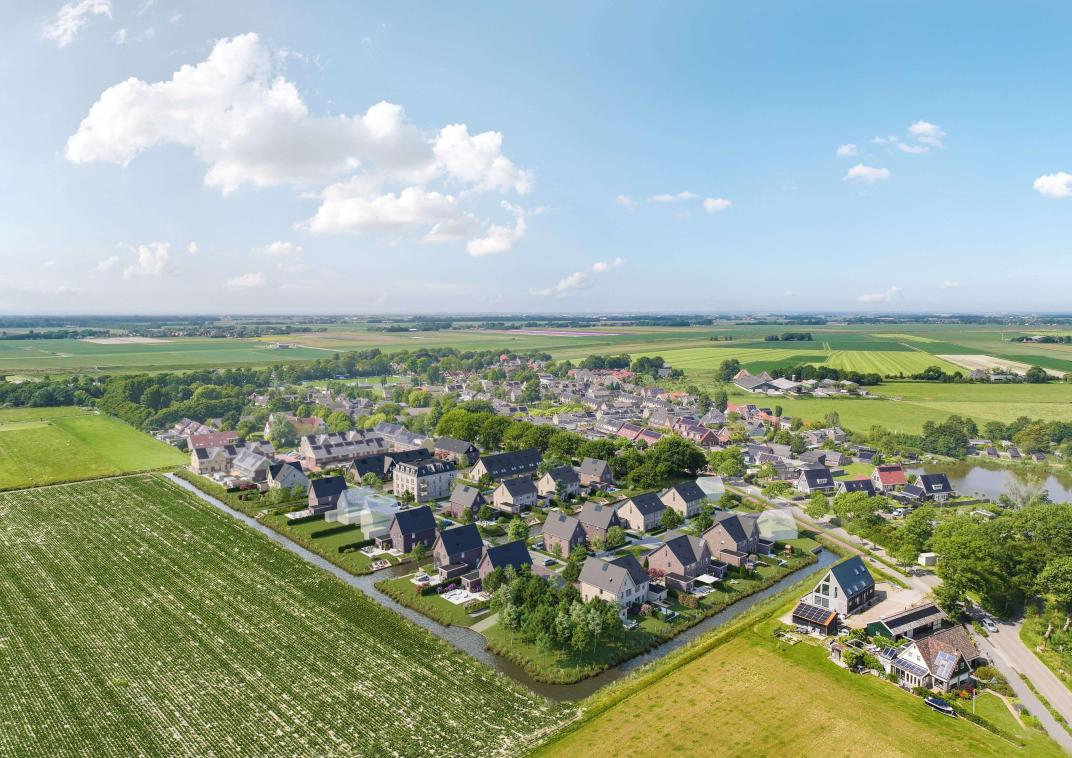 Impressie foto sinmareveld vanuit de lucht