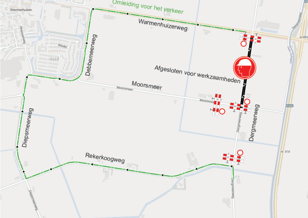 Omleiding Dergmeerweg