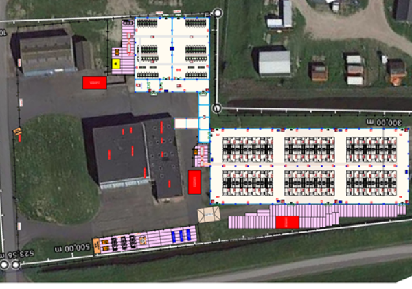 lattegrond crisisnoodopvang Petten
