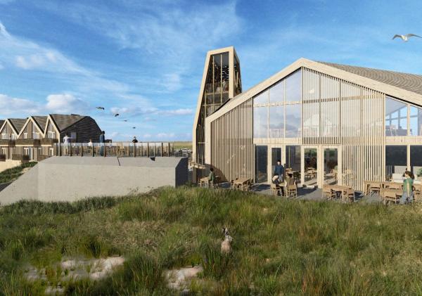 impressie van het te bouwen Experience Center Petten