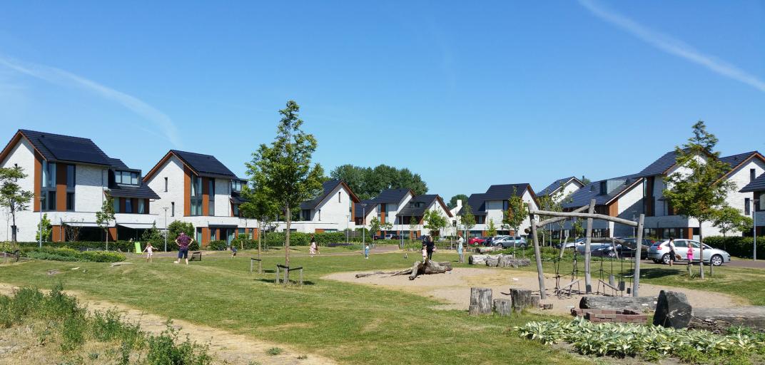 Woonwijk met ruimte om te ontmoeten, bewegen en spelen