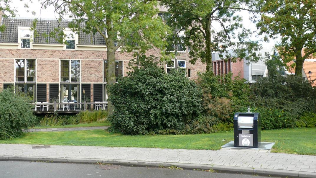 Afvalinzamelpunt ondergrondse container