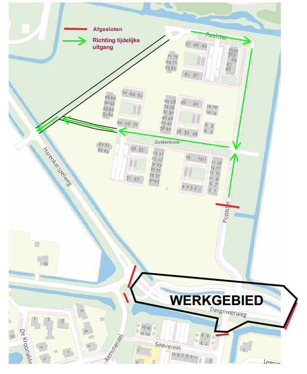 Omleidingsroute Noorderlicht