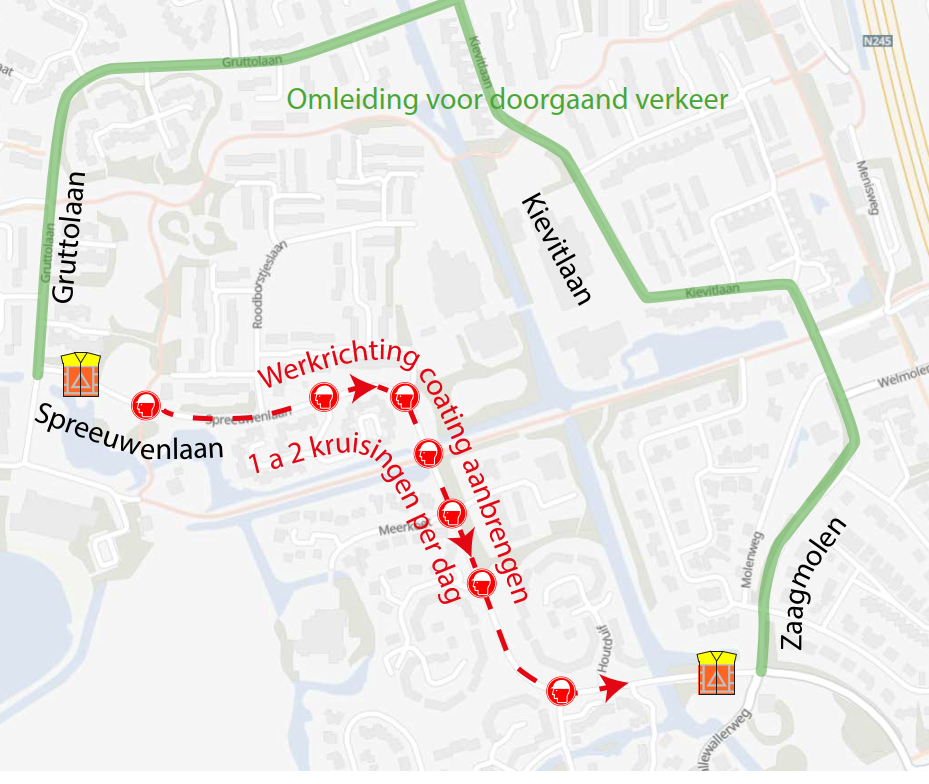 Omleidingsroute Spreeuwenlaan