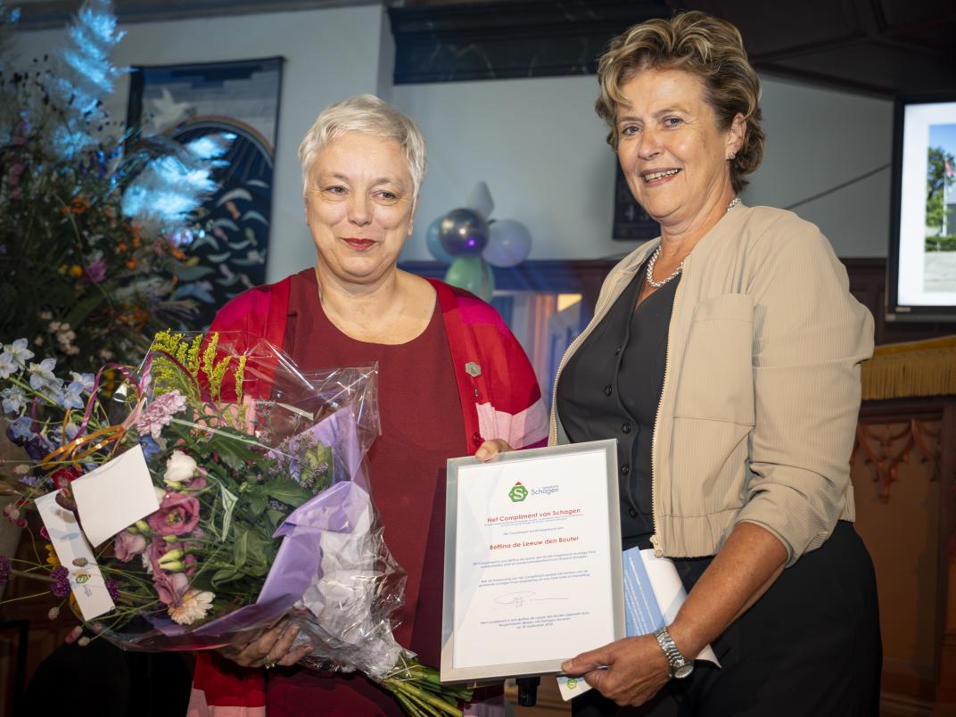 Compliment Betina de Leeuw den Bouter