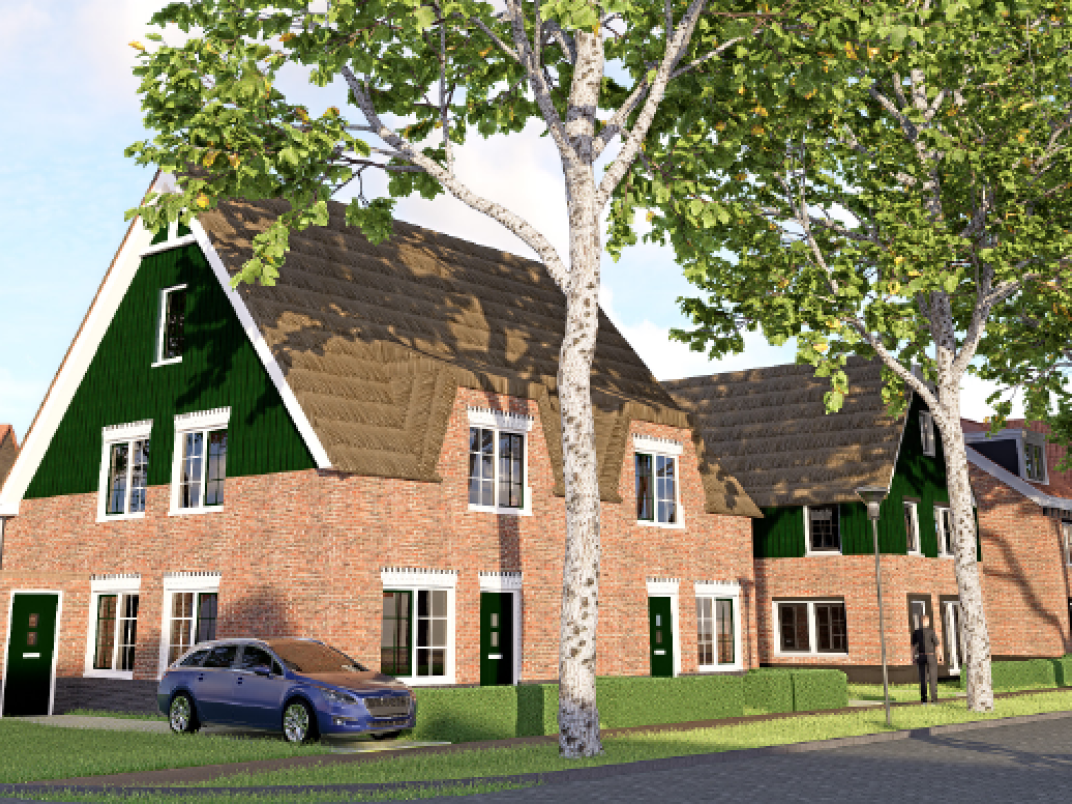 Woningen langs de Dorpsstraat